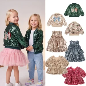 New Sequined Coats. Party Princess Dresses